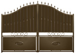 portail fer Deauville avec tle de fond